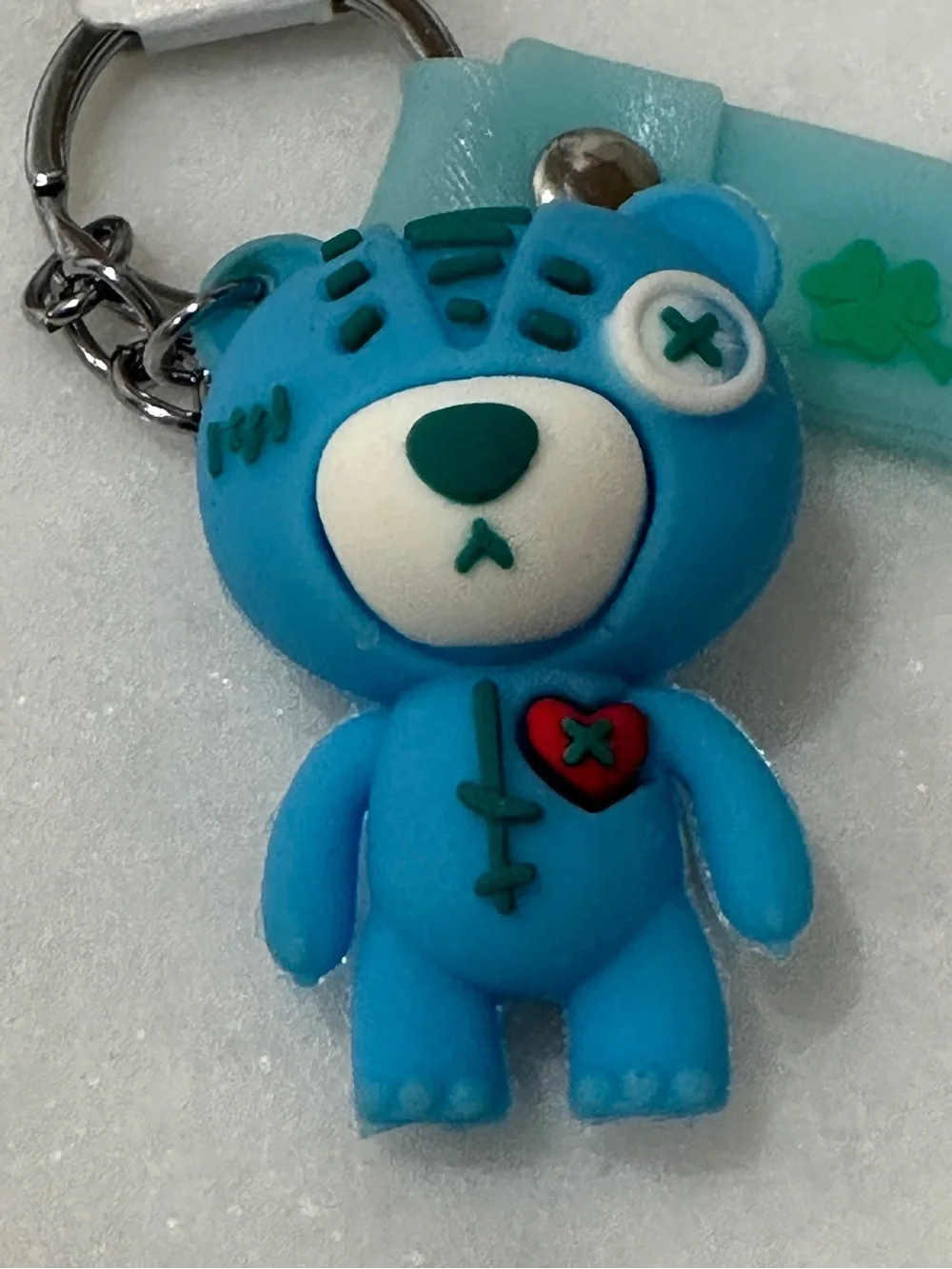 Bear Keychain Kids Accessory - Follow Me Black or Aqua